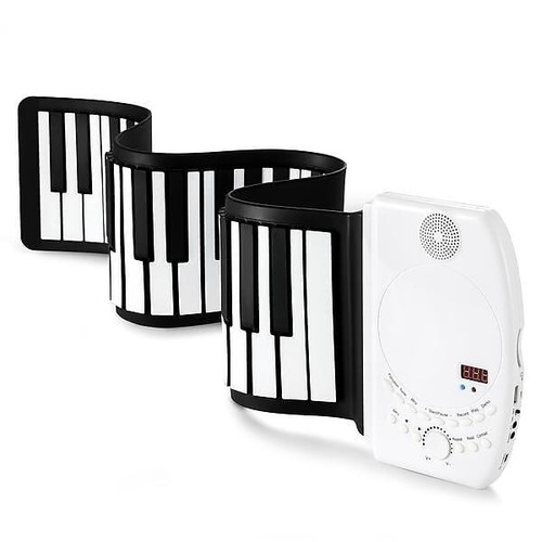 Key portable roll piano - roll, up