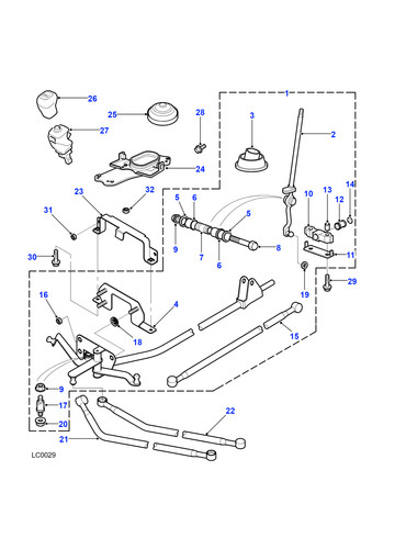Joint assy bucket gear - bucket, change