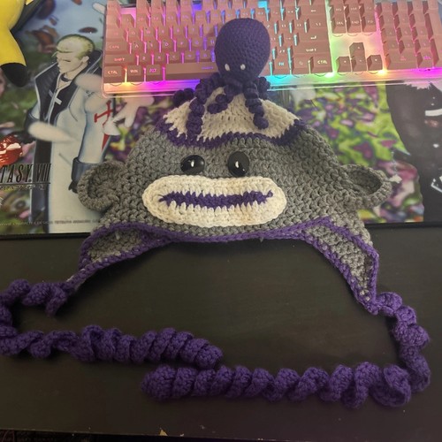 Octopus sock monkey handmade - octopus,