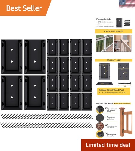 Deck railing bracket - deck,