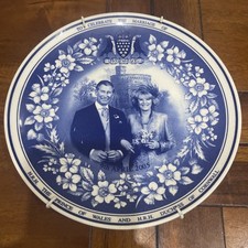 Prince Charles Wales Marriage Camilla Duchess Plate Wedgewood HRH Commemorative