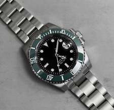 Mod Watch Seiko NH35 GMT Sub Mariner Kermit Green 40mm Automatic Movement Watch