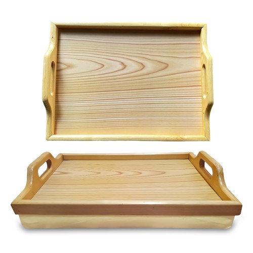 Wooden lap tray - wooden, bean