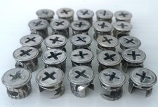 12x9MM FURNITURE CAM LOCK FIXINGS - FLAT PACK FURNITURE IKEA FIXINGS