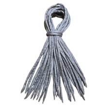 Handmade Double Ended Grey Merino Wool Dreadlock Extensions for Volume