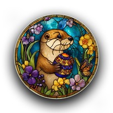 Spring Otter Holding Easter
