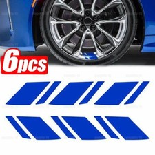 6x Blue Reflective Car Wheel