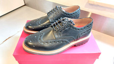 Grenson Archie Mens Brogues Black Size 7 RRP £345