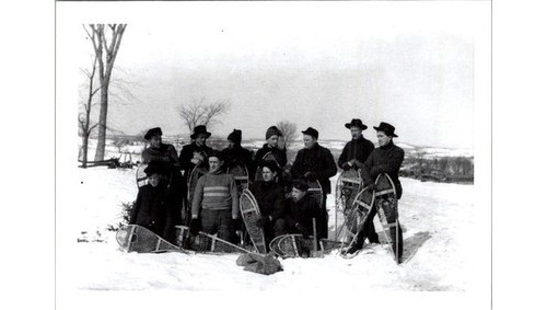 1900s snowshoe club - 1900s, photo