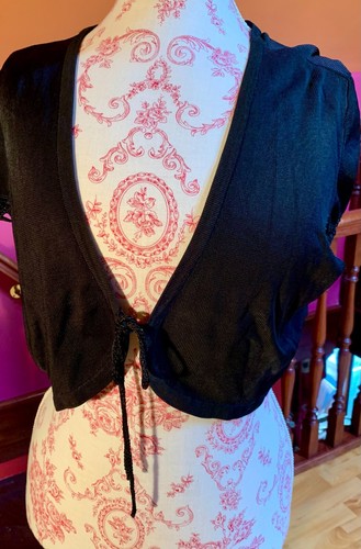 Preowned black bolero - 1, x
