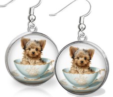 Teacup Yorkie Mom Gift .925