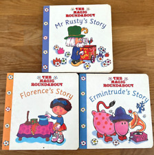 VINTAGE MAGIC ROUNDABOUT 3x Children's Books Card Pages 1992