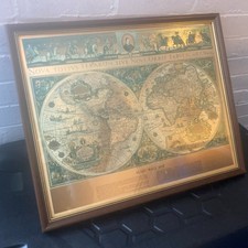 Vintage Gold Foil Blaeu wall