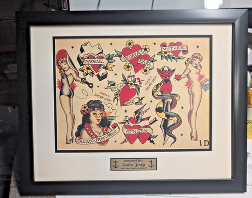 Sailor jerry vintage tattoo - vintage,