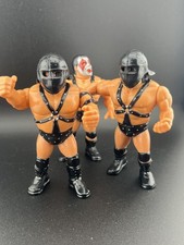 Hasbro WWF Demolition Ax ,Smash,Crush Figures Set Rare Item complete helmets