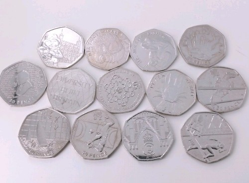 Joblot 50p coin fifty - 13,