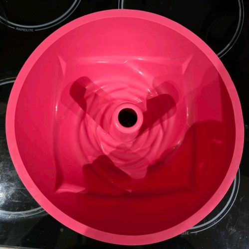 Large pink silicone rose bundt - silicone,
