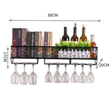 Wall Floating Wine Rack Iron