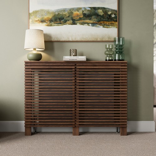 Radiator cover walnut modern - radiator,