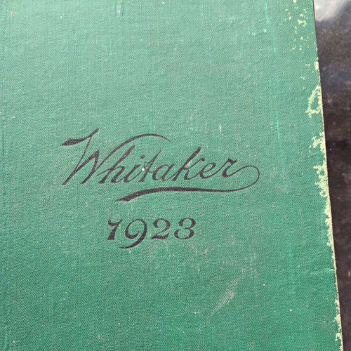 Whitaker almanack 1923 by - whitaker’s,
