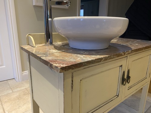 Marble topped free standing - marble,