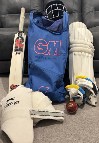 Cricket set bat pads gloves - gm,