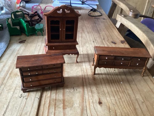 Dolls house wooden - house, furniture