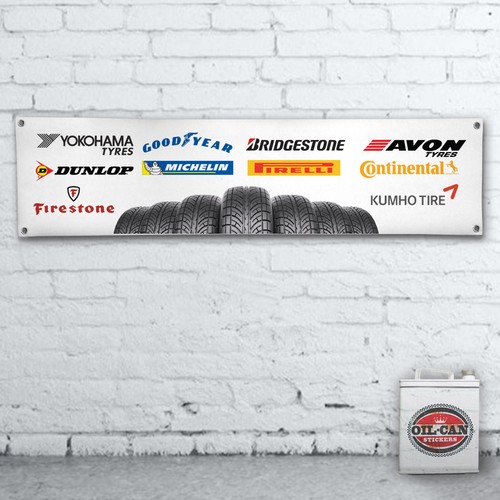 Tyres banner workshop garage - /,