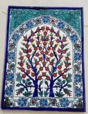 Tunisian Floral Moorish tile-Hand Painted Azulejos