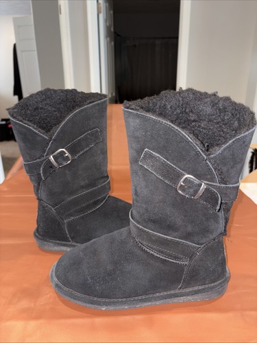 Bear paw black - black, faux