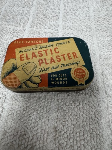 Vintage tin alex parsons - tin,