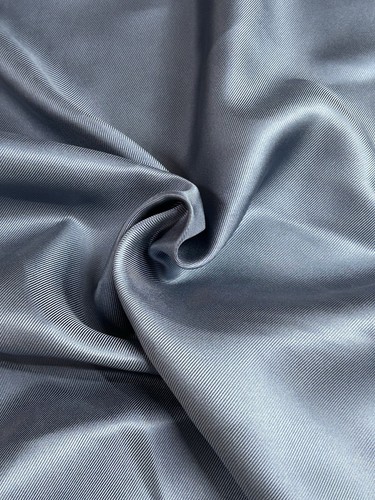 Made plain blue silk - in,