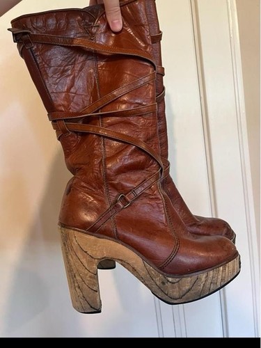 Vtg 70s zodiac boots - 70s, 7b