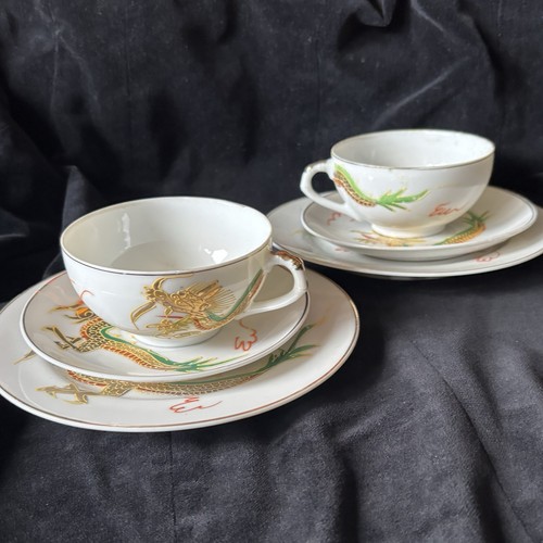 Two vintage hand painted retro - vintage,