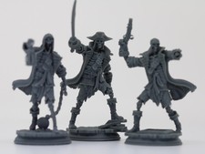 Undead Pirate Miniatures: 3D