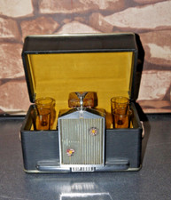 Vintage 1960s Rolls Royce Owners Decanter + 4 glasses VIP 1000