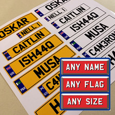 KIDS PERSONALISED NUMBER