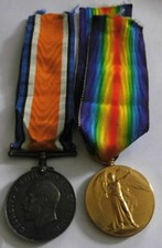 WW1 BWM & VICTORY PAIR MEDALS ROYAL IRISH RIFLES CASUALTY WHITLEY ALIAS BELFAST