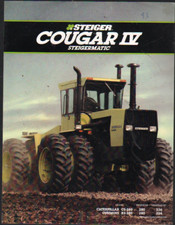 STEIGER "COUGAR IV" Articulated Tractor Brochure Leaflet