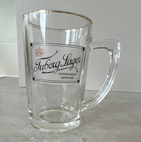 Tuborg lager glass beer mug - tuborg,
