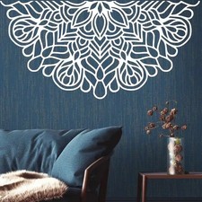 Half Mandala Wall Stickers Vinyl Decals Symbol Wall Art Matt Cupboard Car Laptop