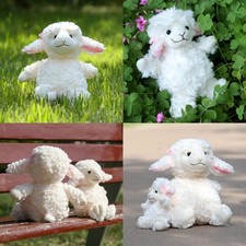 Plush Sheep Toy With Bow For