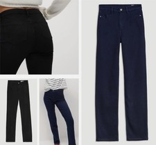 Womens Per Una Jeans Roma High Waisted Straight Sparkle Embellished Stretch