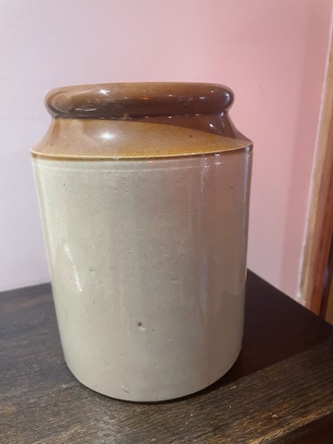 Stoneware crock two - stoneware, crock,two