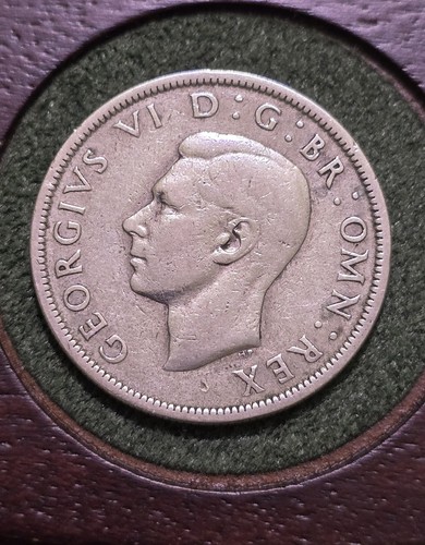 1937 george half crown - half, ef