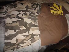 Bench Men's Bungee Brown Camo/Plain Brown x2 T Shirt Size M Very Rare!