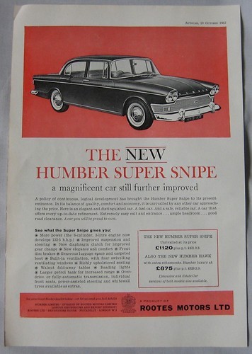 1962 humber super - 1962,