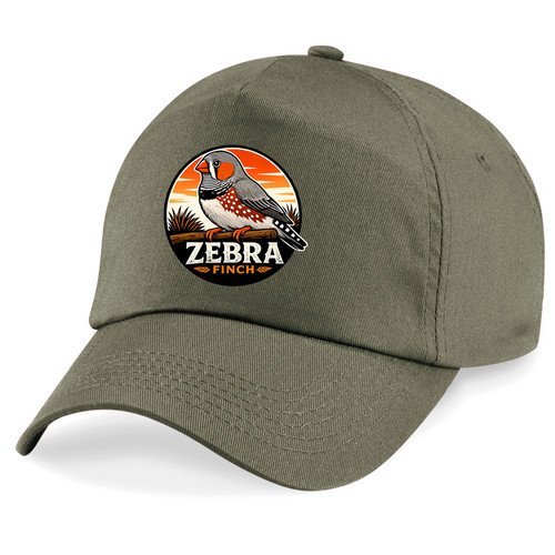 Zebra finch printed - zebra,