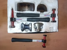 Sealey DropForged Panel Beating Set 7 Pcs Vintage Car Body Tools Hammers Dollies