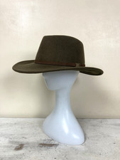 HEATHER Wool Fedora Hat Brown